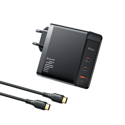 شارژر دیواری برند مک دودو 140 وات مدل CH-2913 به همراه کابل USB-C