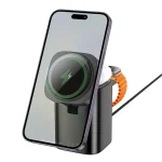 شارژر بی‌سیم برند هوکو 3 در 1 مدل CQ20 Clever - Image 4
